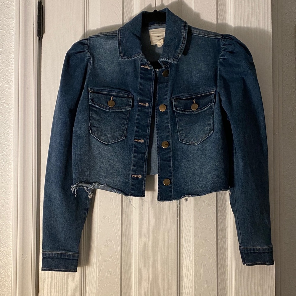 Denim Cropped Jacket